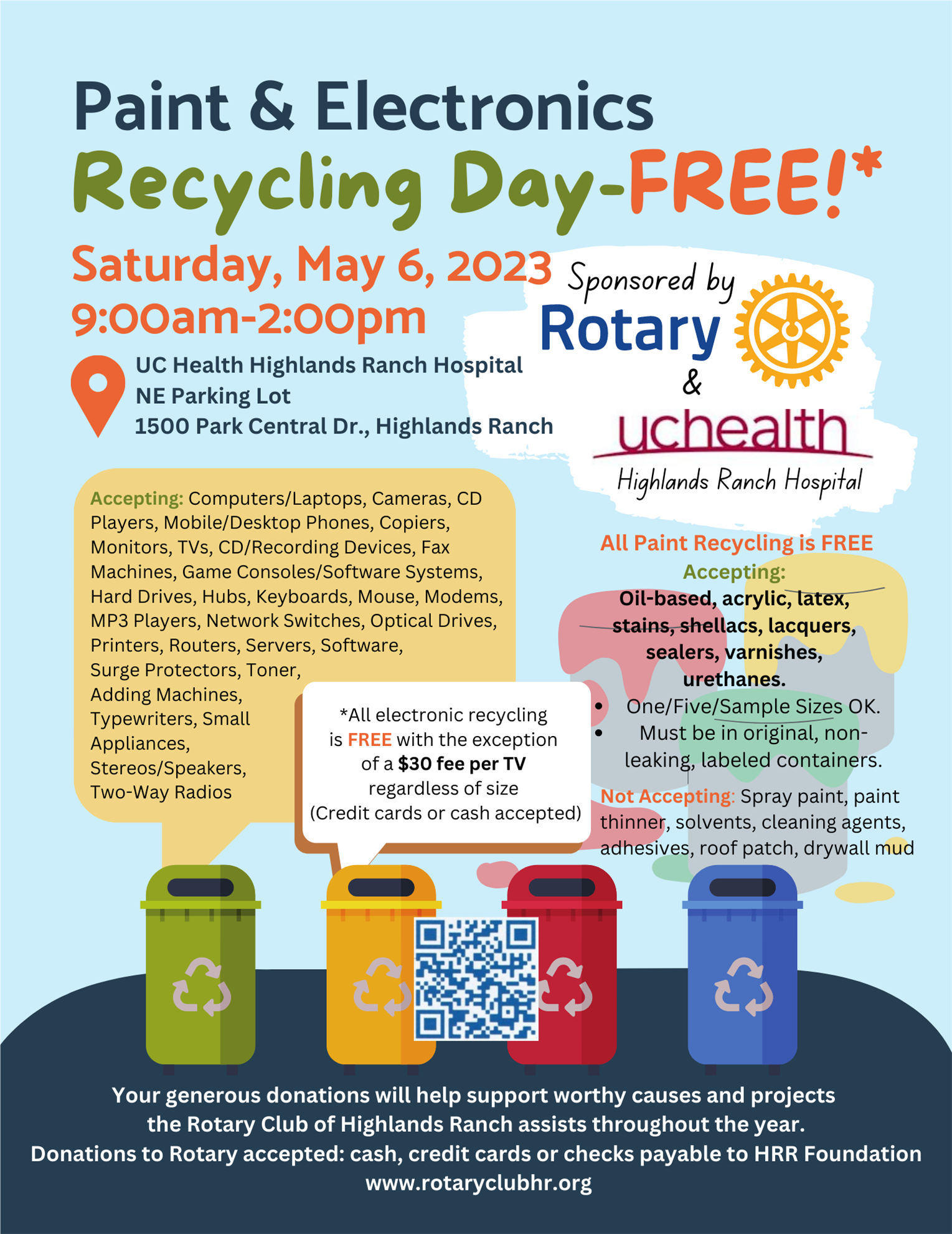 Recycling Event THE ROTARY CLUB OF HIGHLANDS RANCH